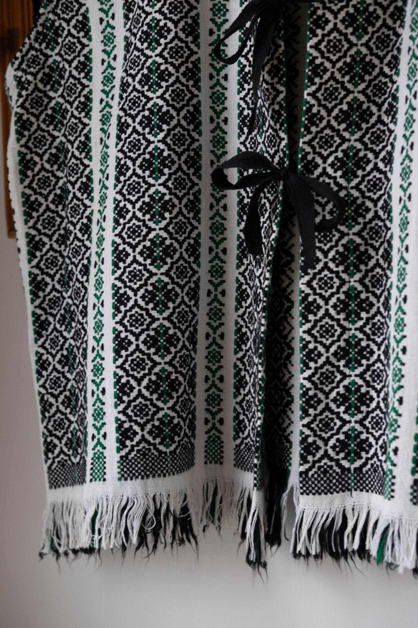 Amina ~ Reworked Blanket Tie Waistcoat - L