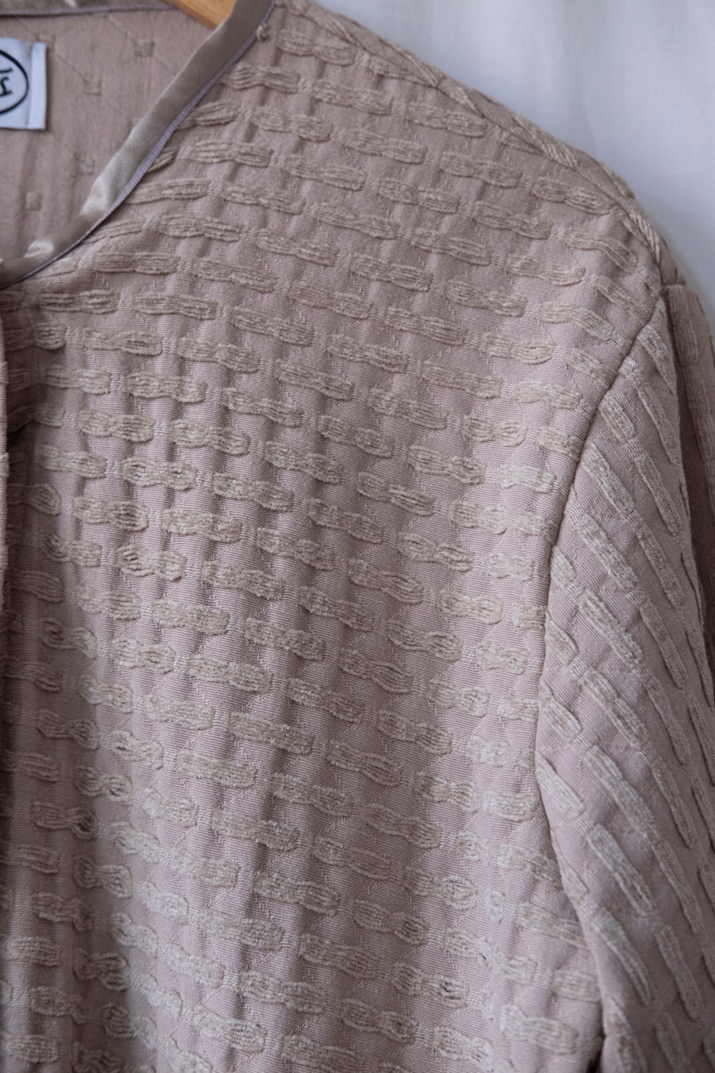 Lucille ~ Reworked Woven Bed Jacket - M