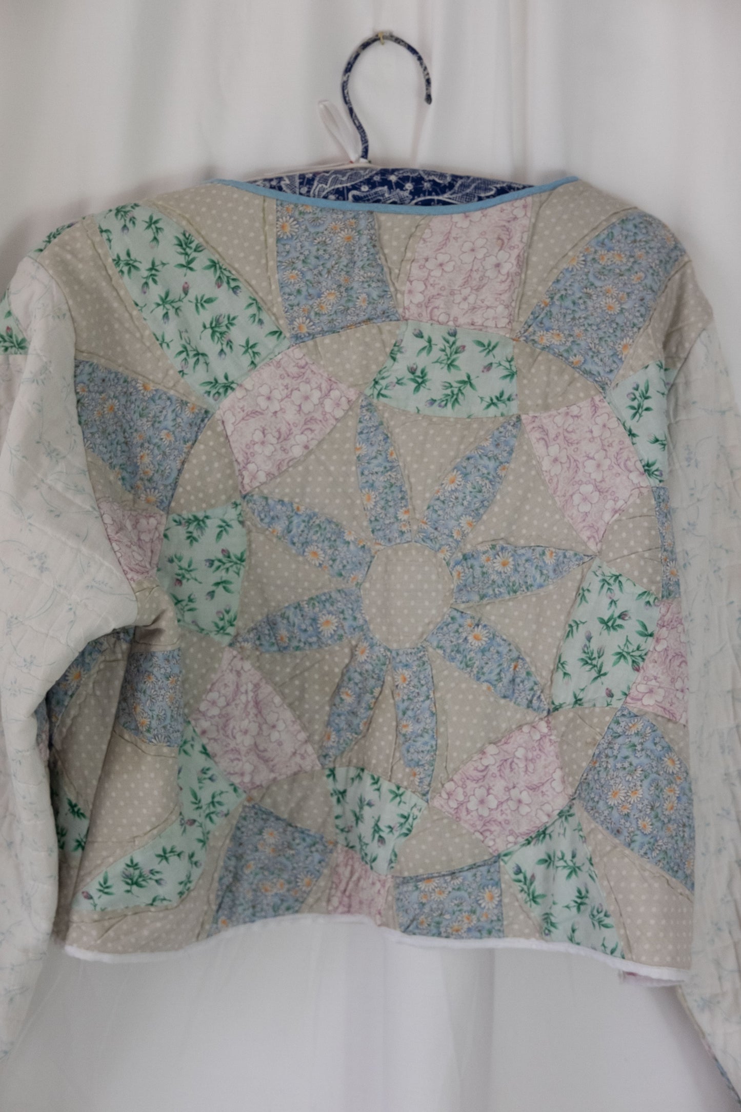 Heather ~ Remade Vintage Patchwork Quilt Cropped Jacket ~ S/M