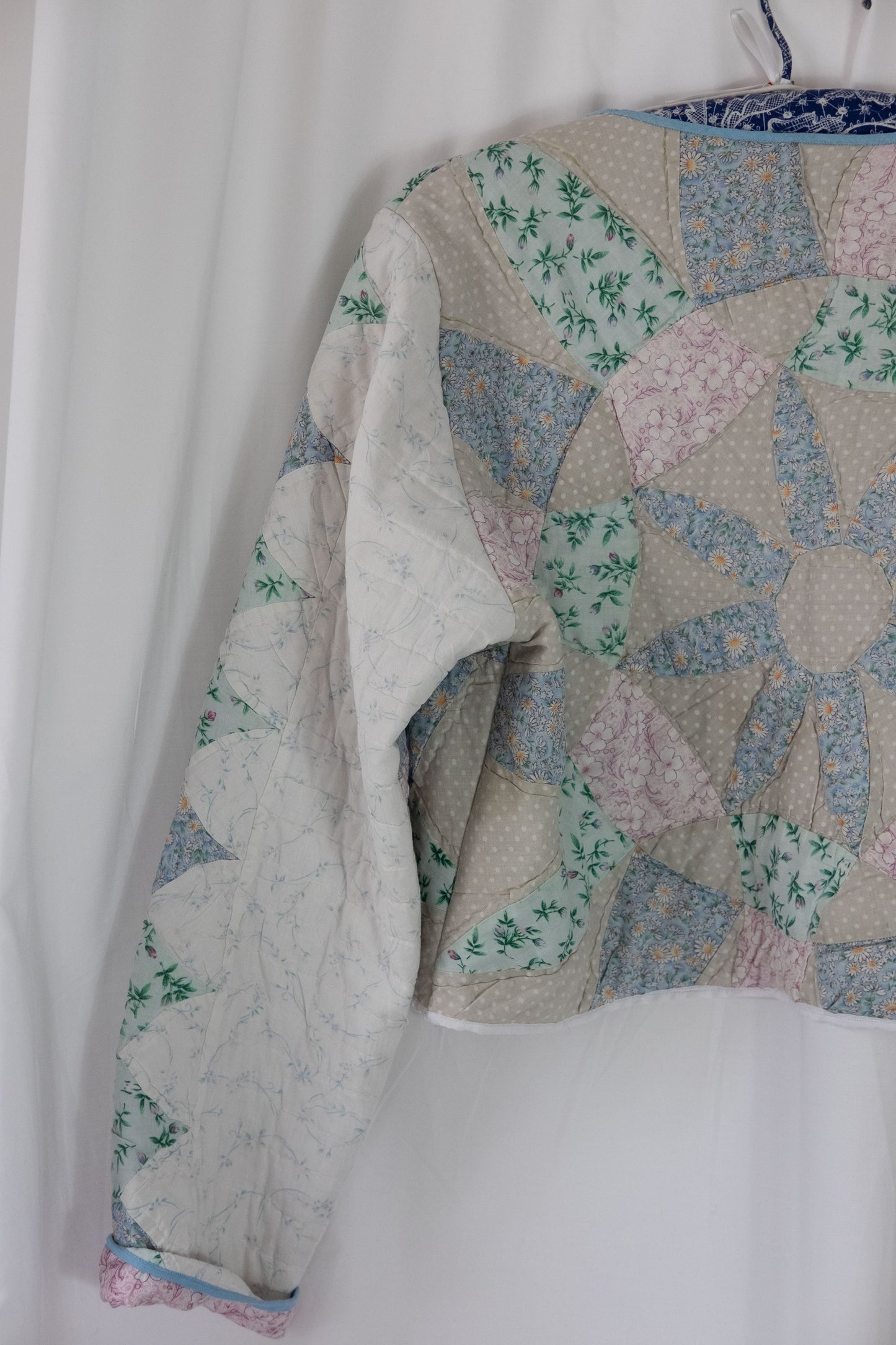 Heather ~ Remade Vintage Patchwork Quilt Cropped Jacket ~ S/M