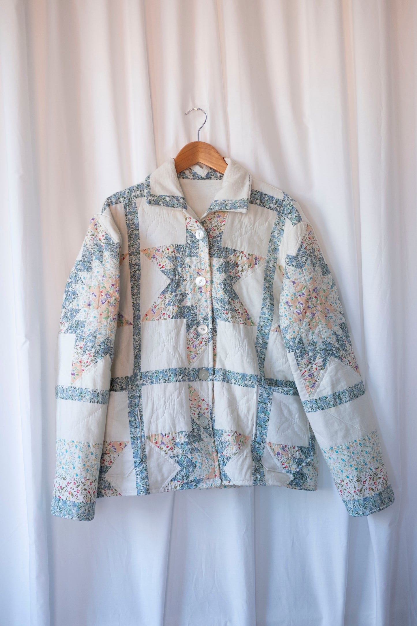 Lyra ~ Reworked Patchwork Quilt Jacket - M