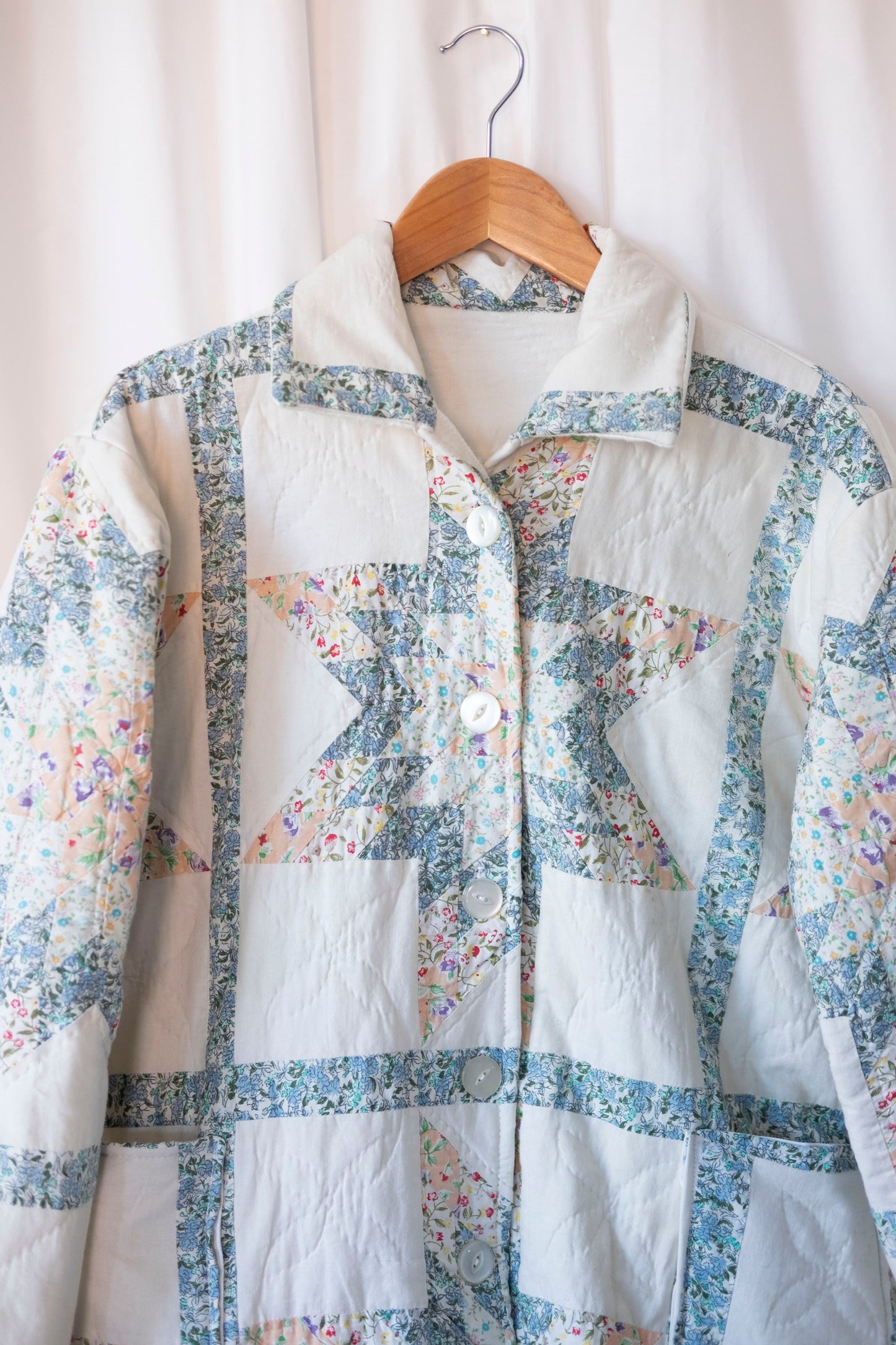 Lyra ~ Reworked Patchwork Quilt Jacket - M