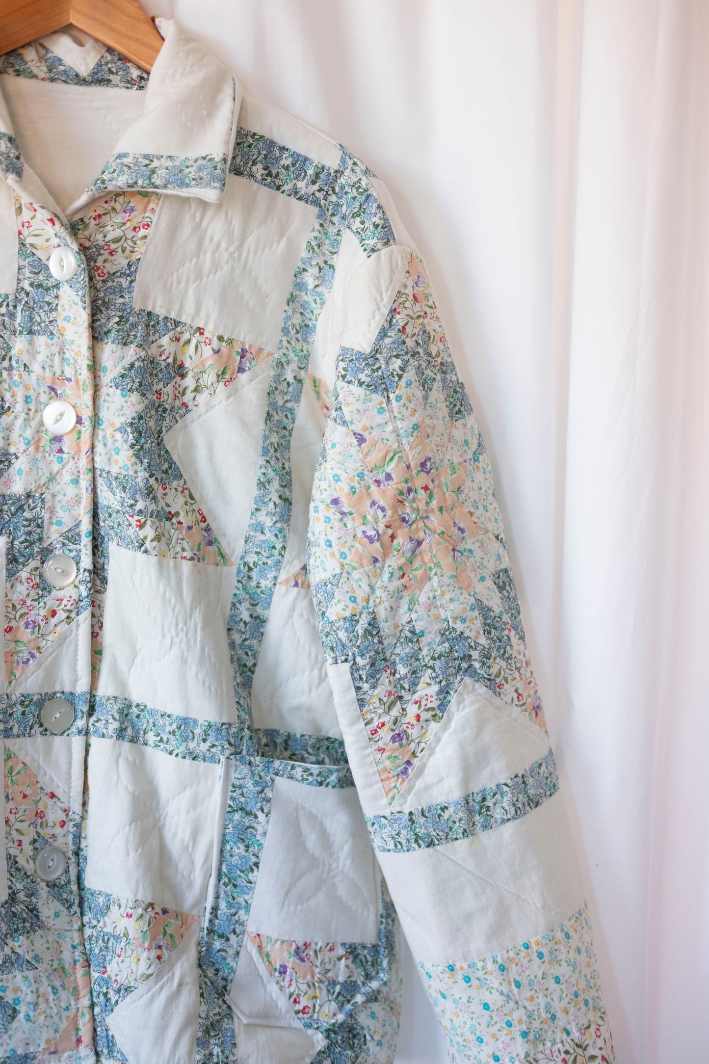 Lyra ~ Reworked Patchwork Quilt Jacket - M