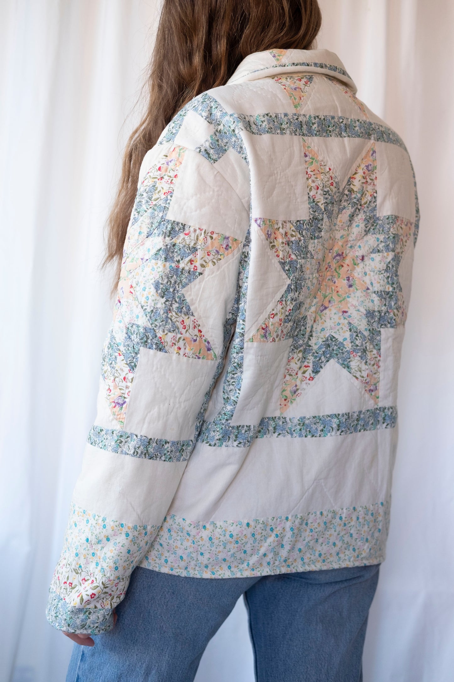 Lyra ~ Reworked Patchwork Quilt Jacket - M