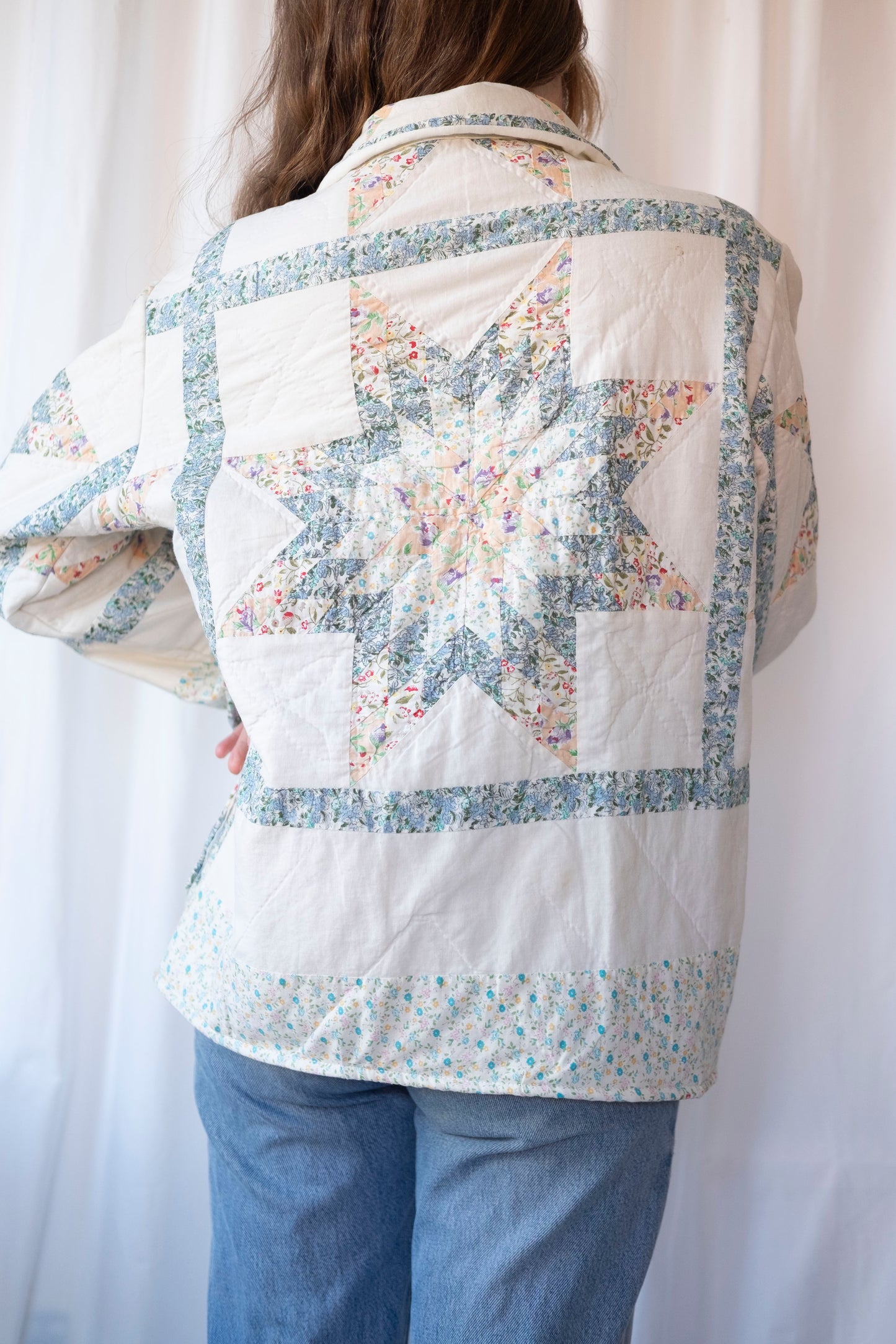 Lyra ~ Reworked Patchwork Quilt Jacket - M