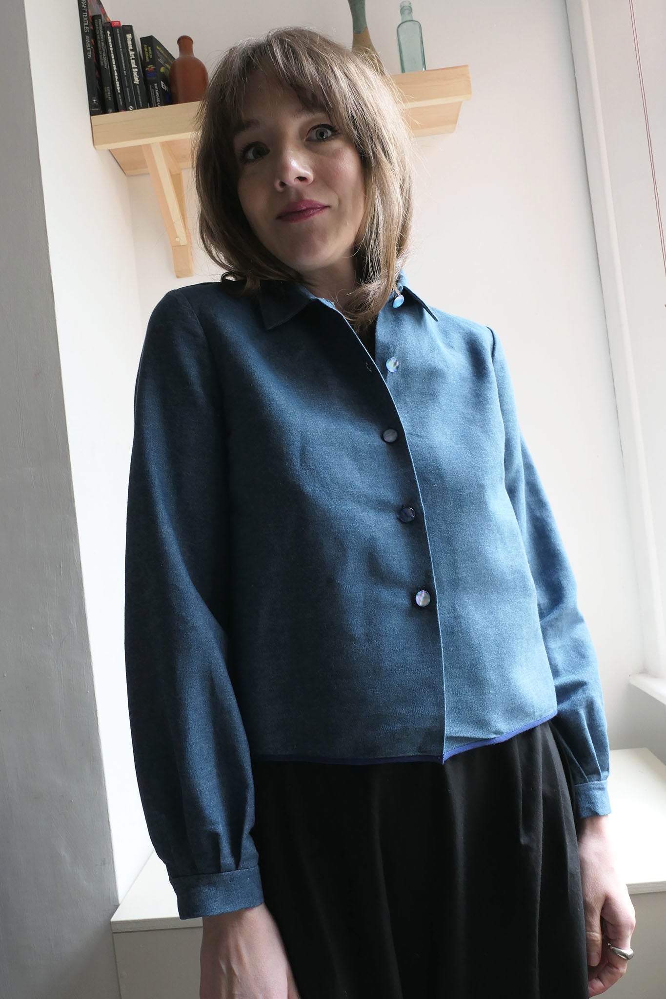 Nami ~ Light Denim Overshirt - S