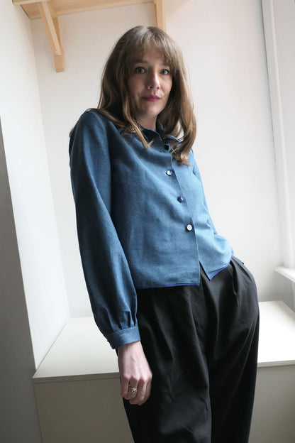 Nami ~ Light Denim Overshirt - S