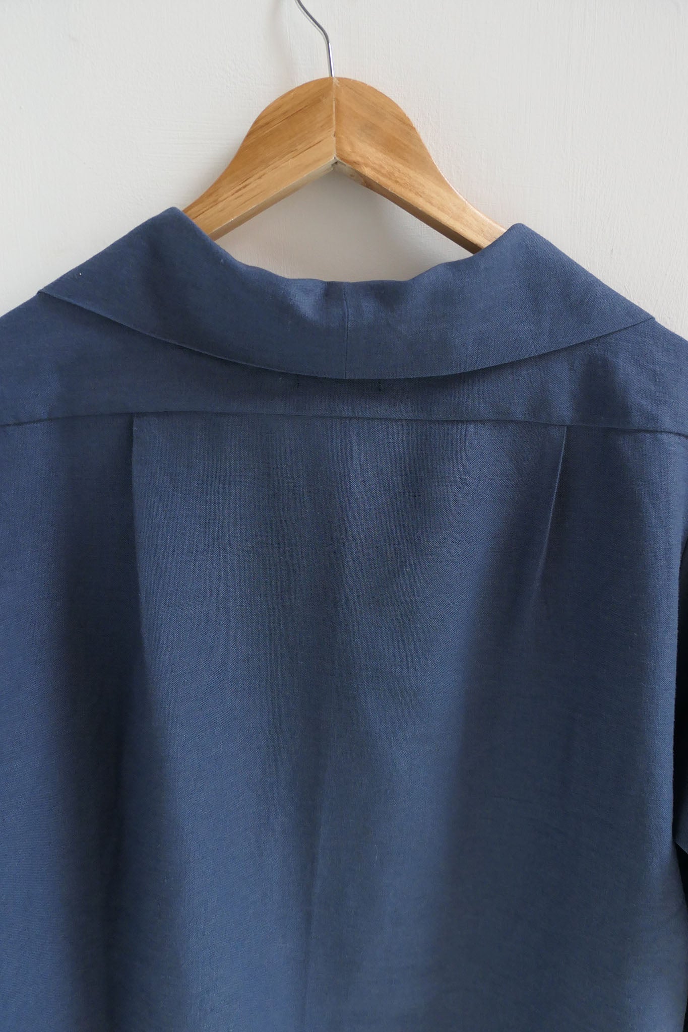 Mako ~ Blue Linen Loose Fit Shirt - S/M
