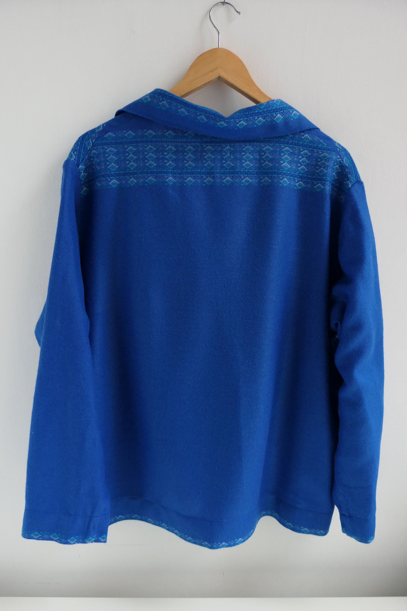 Iris ~ Cobalt Blue Blanket Jacket - M/L