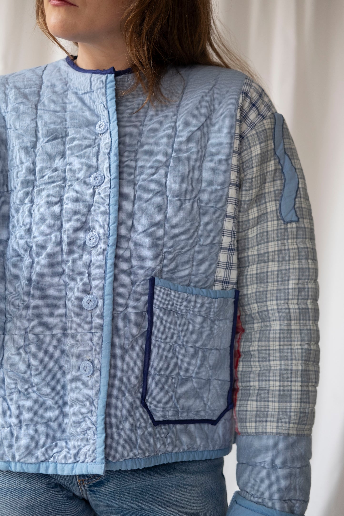 Bay ~ Reworked Patchwork Quilt Jacket - M