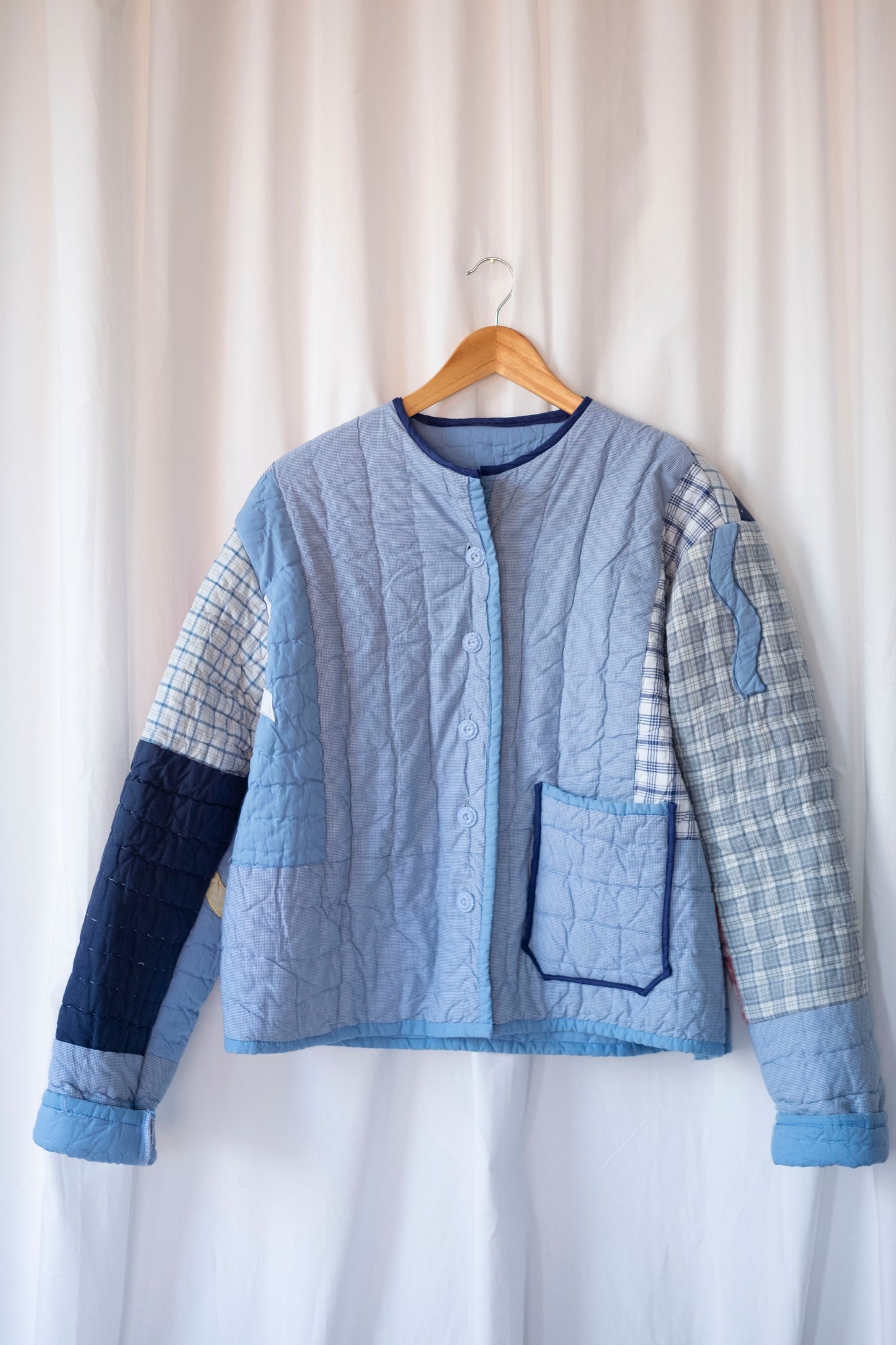 Bay ~ Reworked Patchwork Quilt Jacket - M