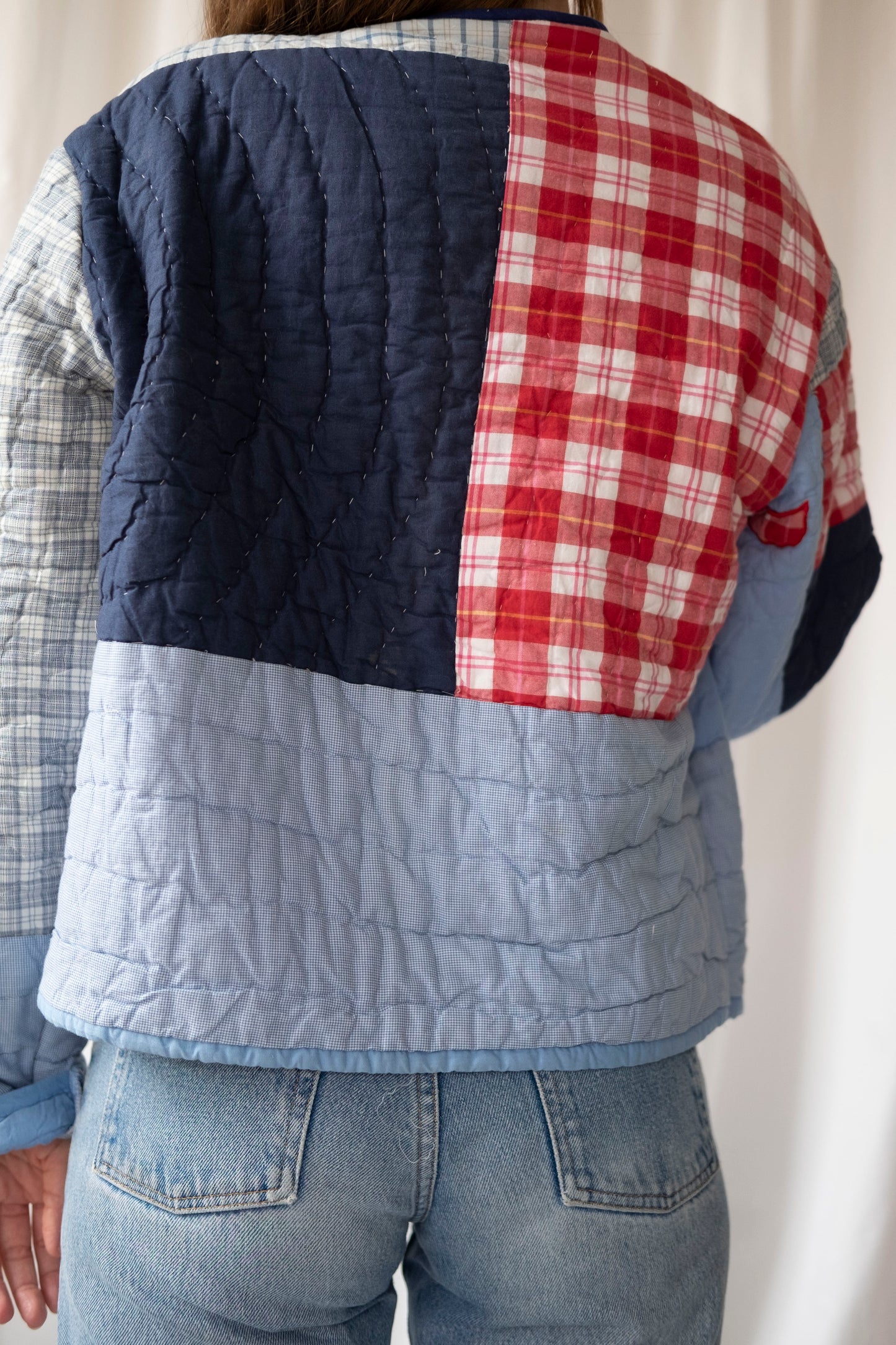 Bay ~ Reworked Patchwork Quilt Jacket - M