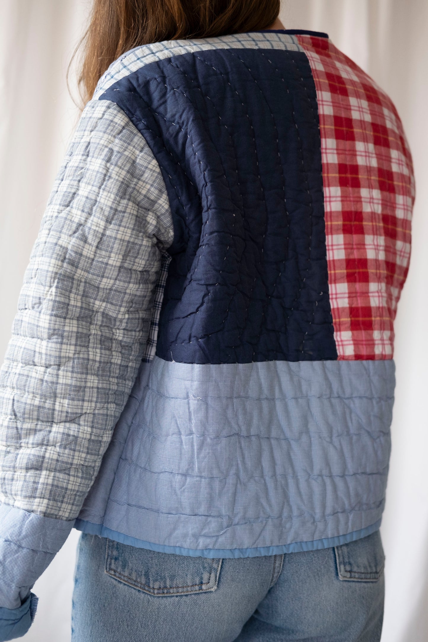 Bay ~ Reworked Patchwork Quilt Jacket - M