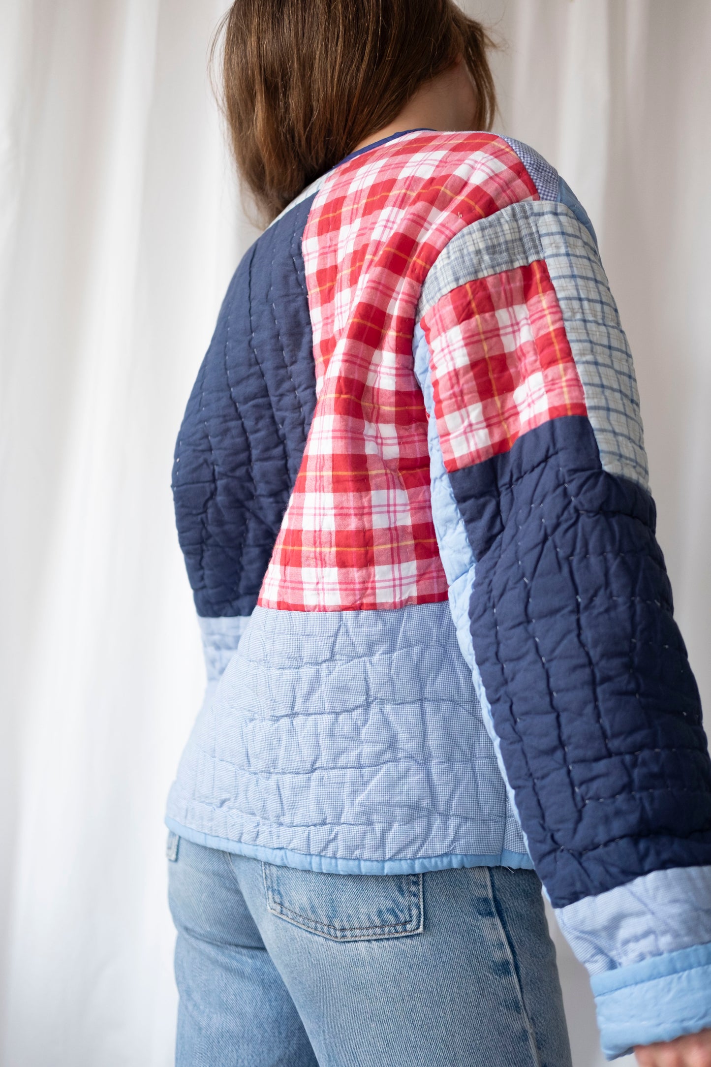 Bay ~ Reworked Patchwork Quilt Jacket - M