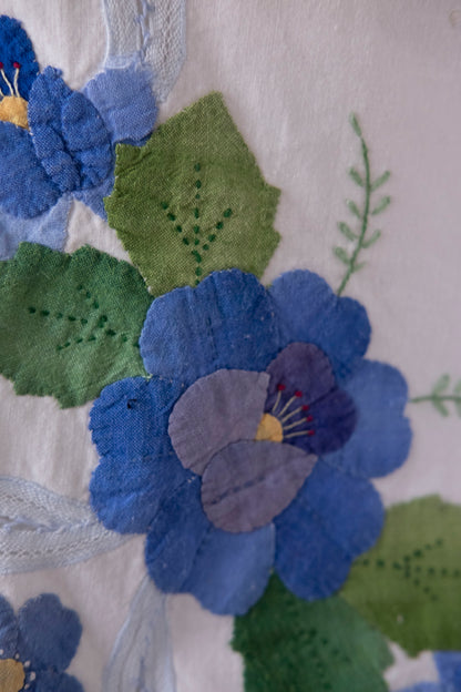 Maren ~ Reworked Embroidered Cotton Overshirt - L