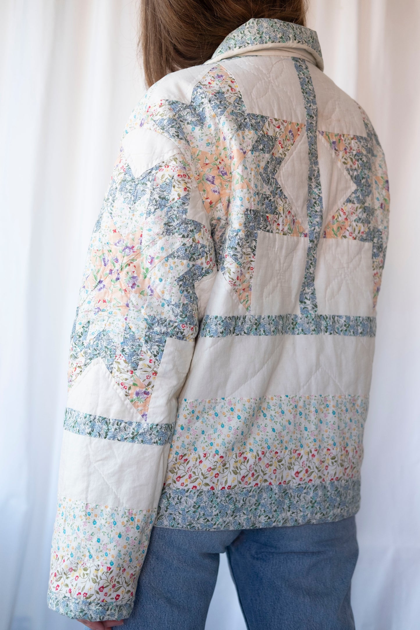 Cass ~ Reworked Patchwork Quilt Jacket - M