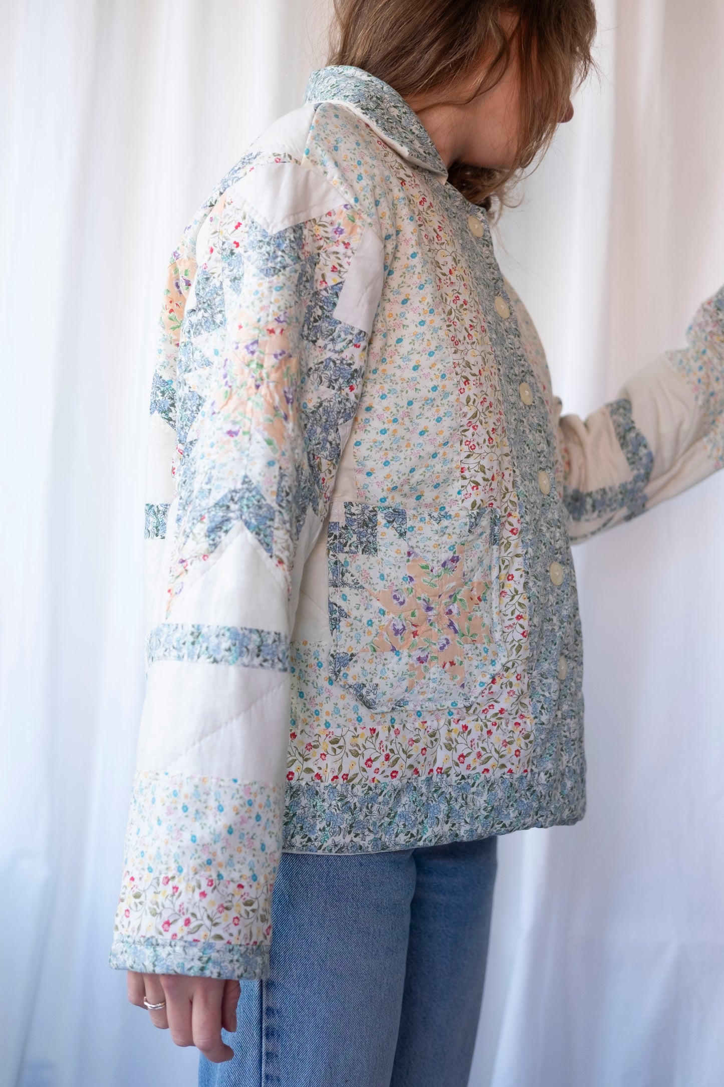 Cass ~ Reworked Patchwork Quilt Jacket - M