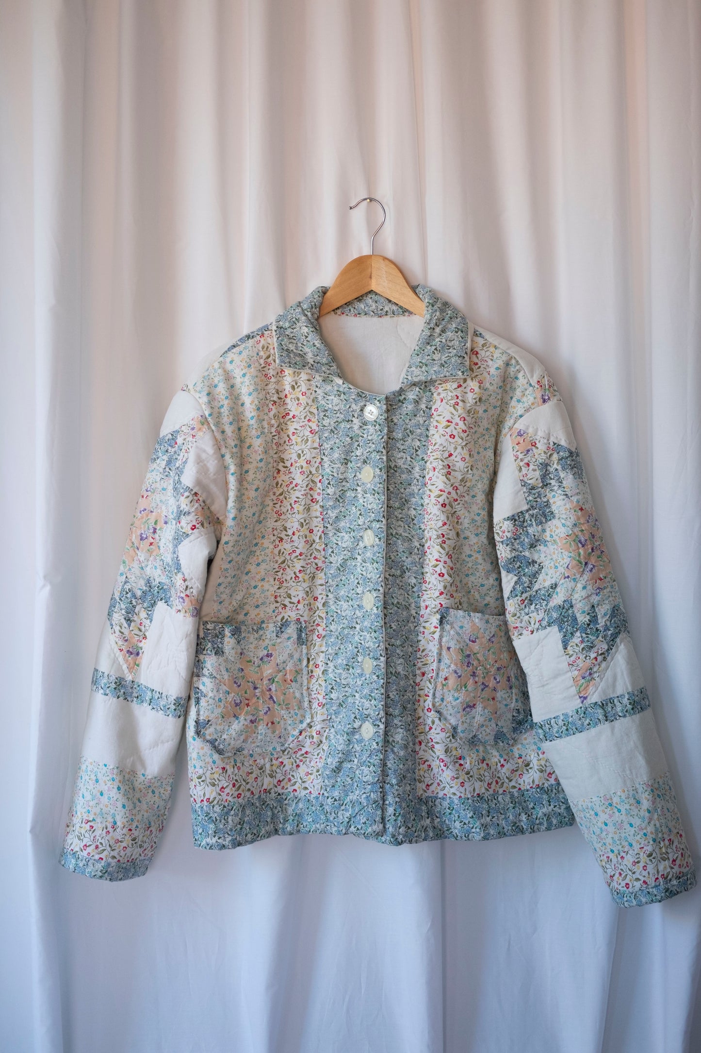 Cass ~ Reworked Patchwork Quilt Jacket - M