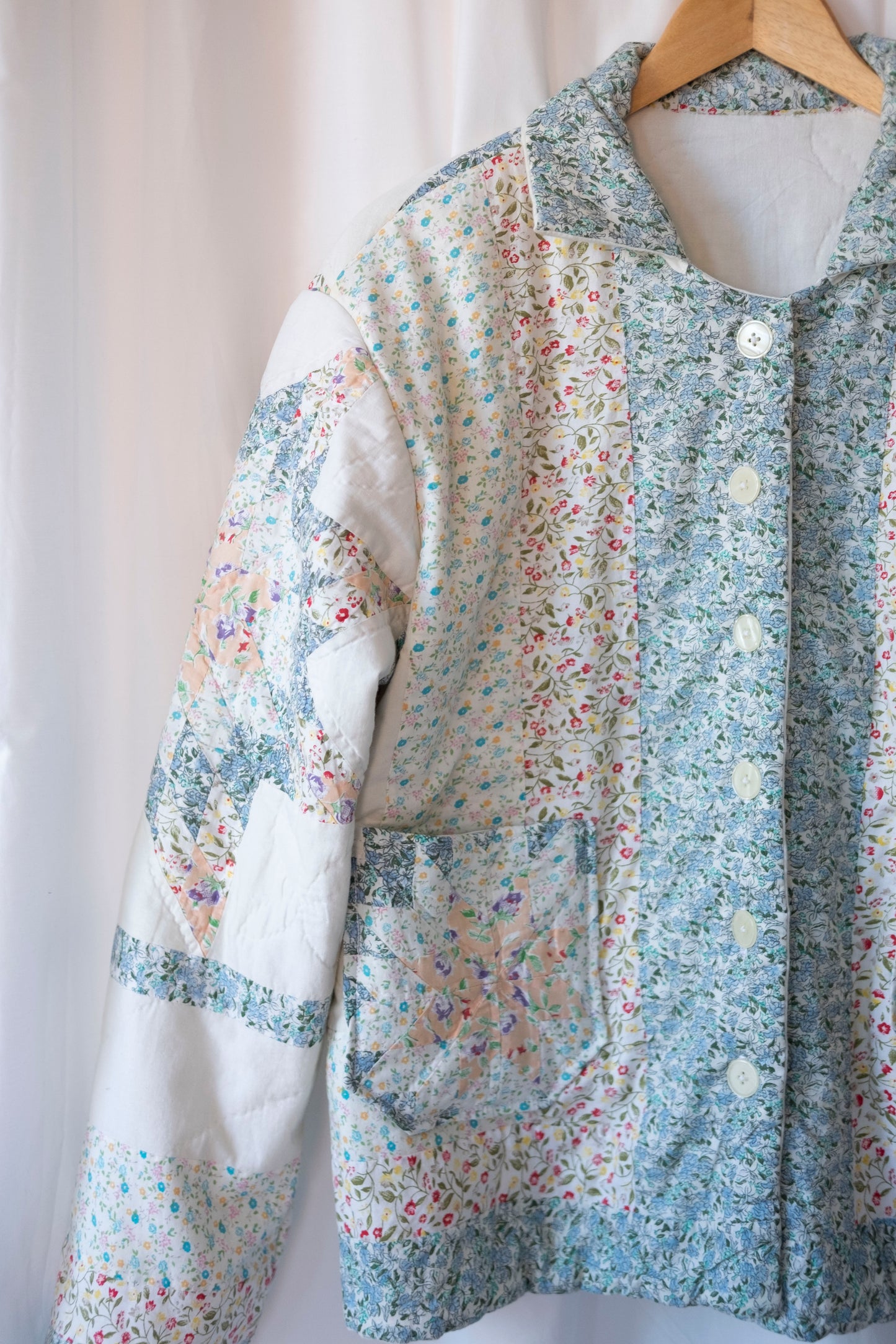 Cass ~ Reworked Patchwork Quilt Jacket - M