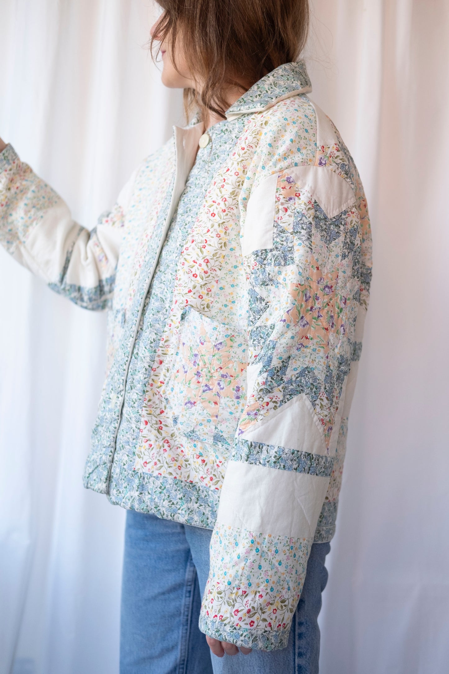 Cass ~ Reworked Patchwork Quilt Jacket - M