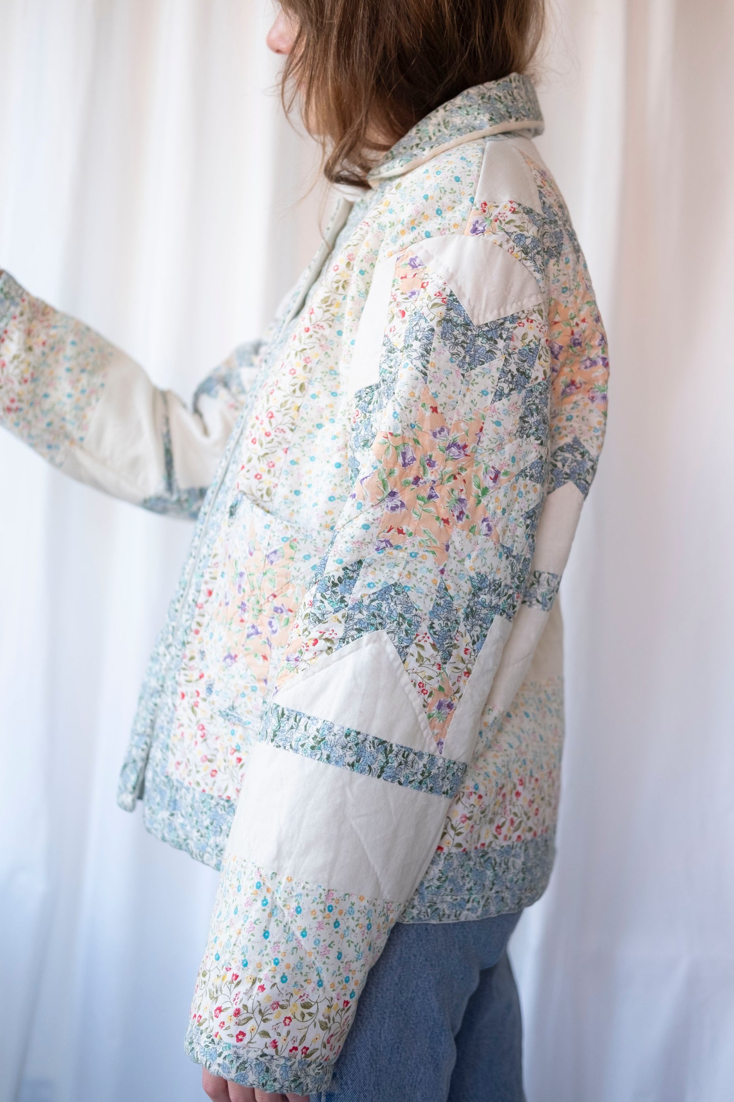 Cass ~ Reworked Patchwork Quilt Jacket - M