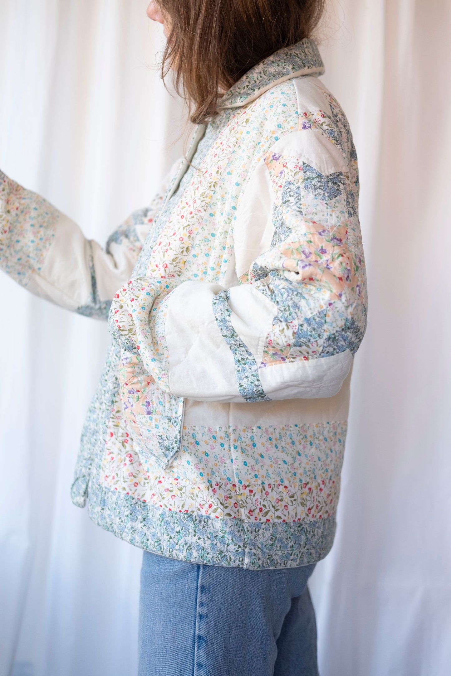 Cass ~ Reworked Patchwork Quilt Jacket - M