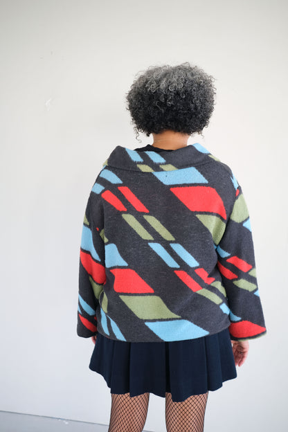 Garnet ~ Reworked Vintage Blanket Jacket - M/L