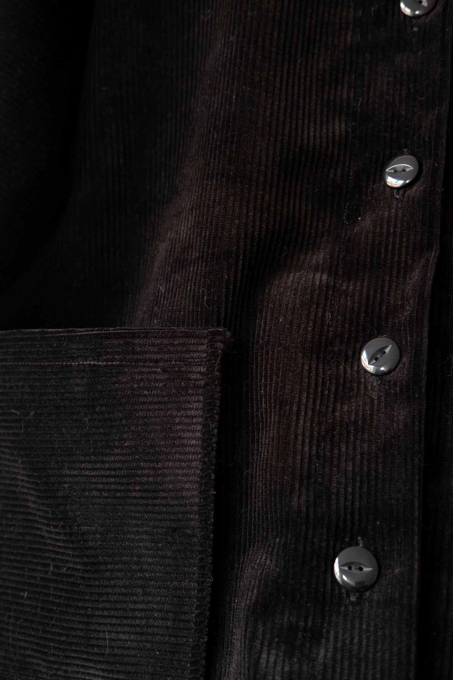 Goldie ~ Reworked Black Corduroy Jacket - L