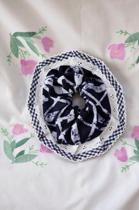 Solstice Scrunchie - Batik Indigo