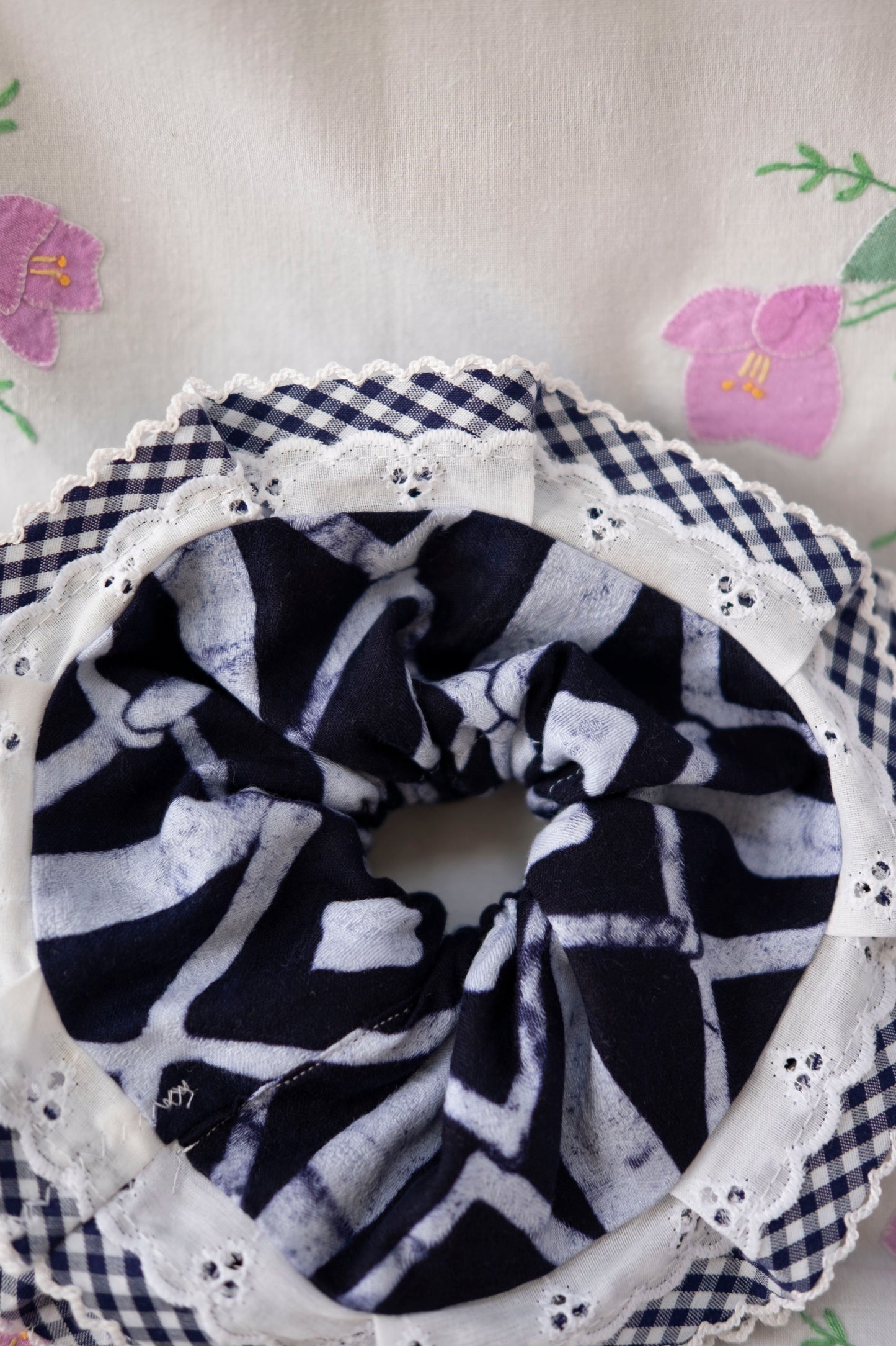 Solstice Scrunchie - Batik Indigo