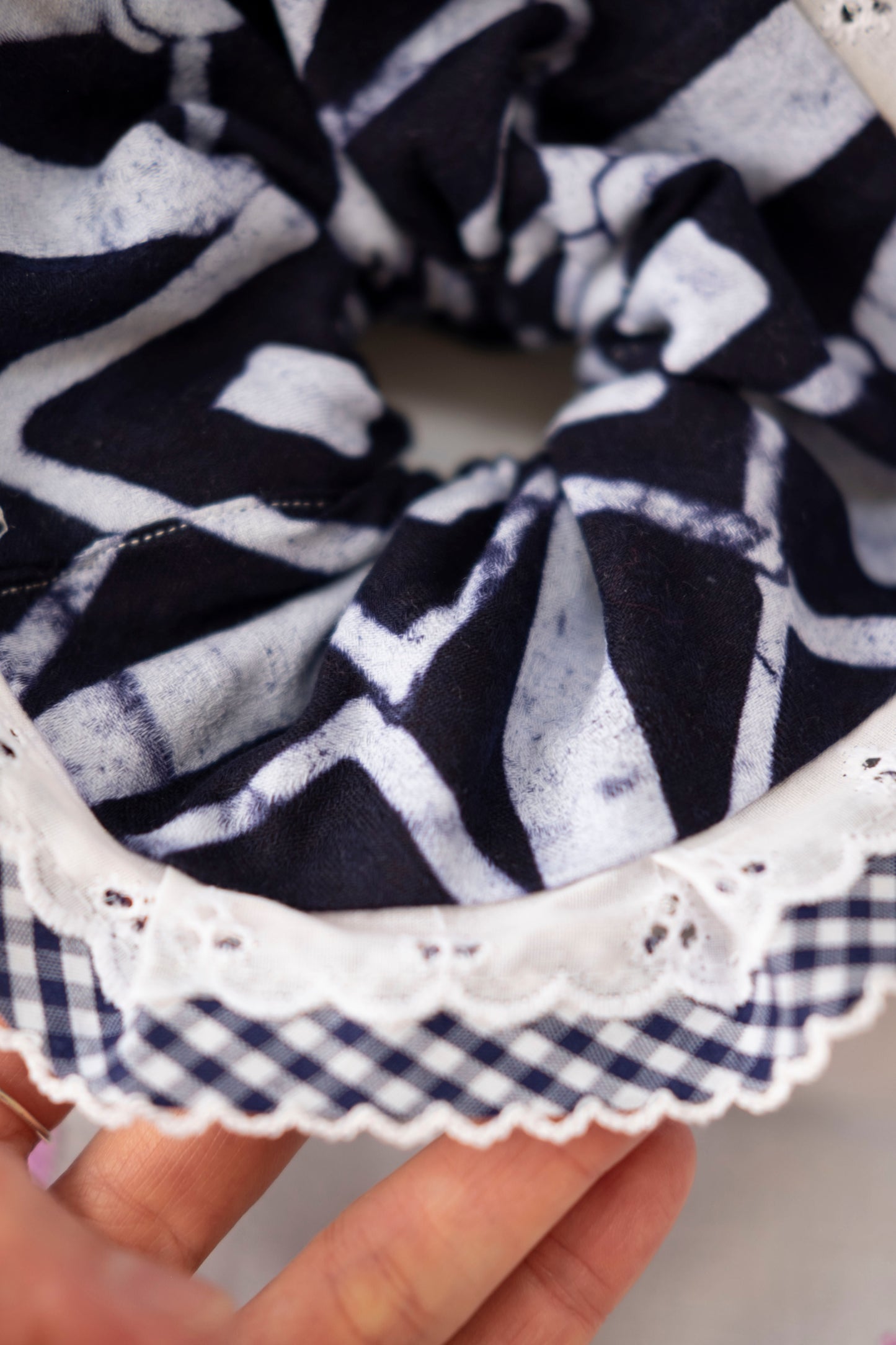 Solstice Scrunchie - Batik Indigo