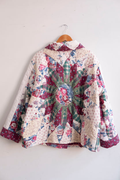 Iris ~ Patchwork Quilt Jacket - L/XL