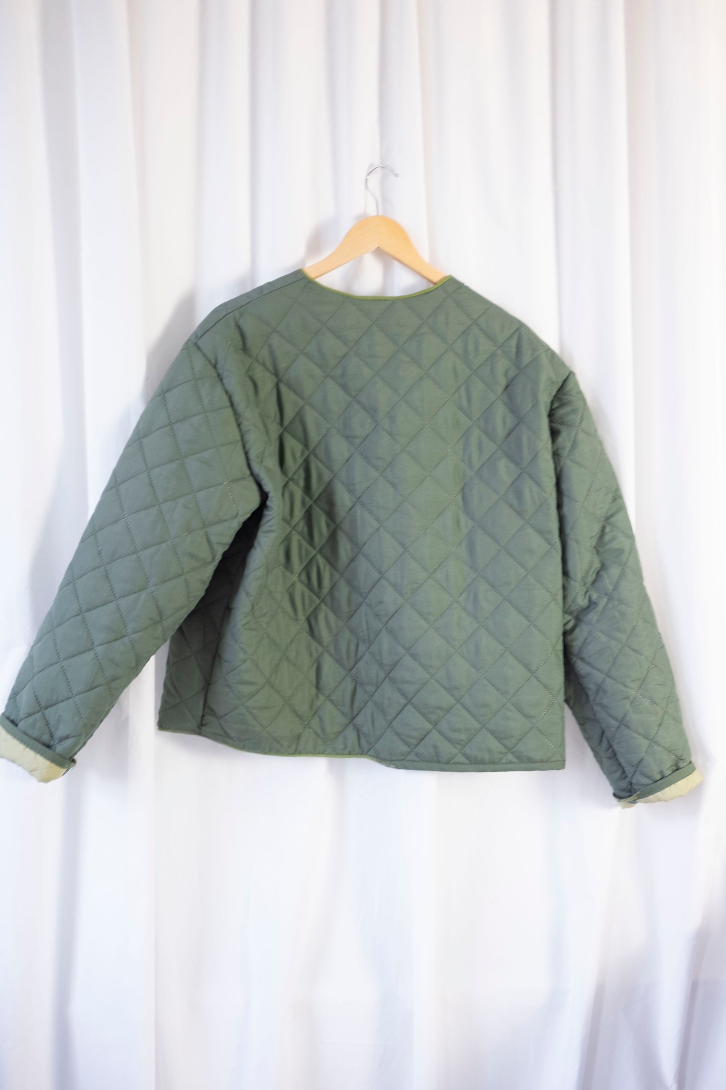 Ivy ~ Reworked Vintage Quilted Jacket - L