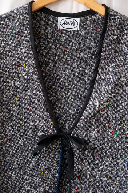 Juniper ~ Reworked Woven Wool Tie Waistcoat - S/M