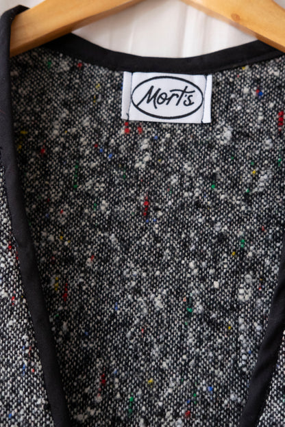 Juniper ~ Reworked Woven Wool Tie Waistcoat - S/M