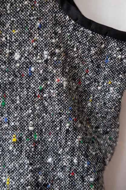 Juniper ~ Reworked Woven Wool Tie Waistcoat - S/M