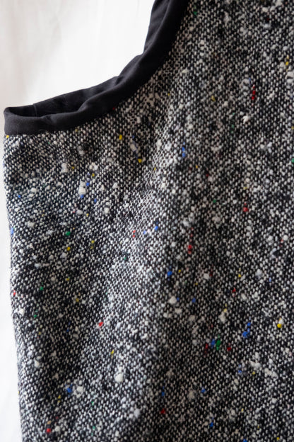 Juniper ~ Reworked Woven Wool Tie Waistcoat - S/M