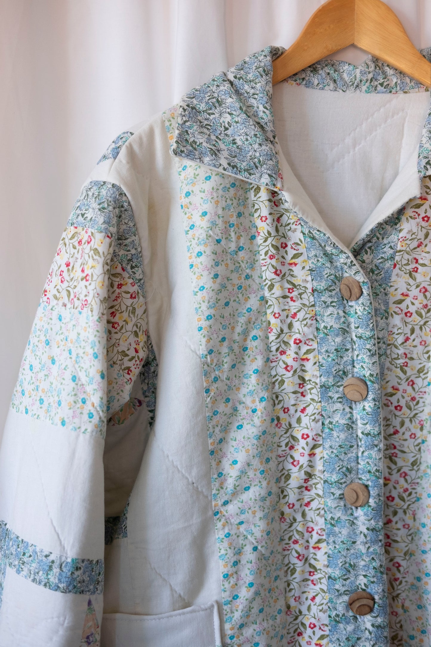 Leo ~ Reworked Patchwork Quilt Jacket - L