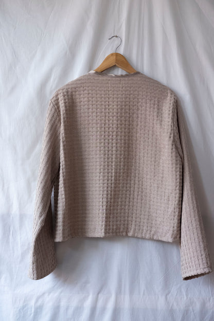 Lucille ~ Reworked Woven Bed Jacket - M