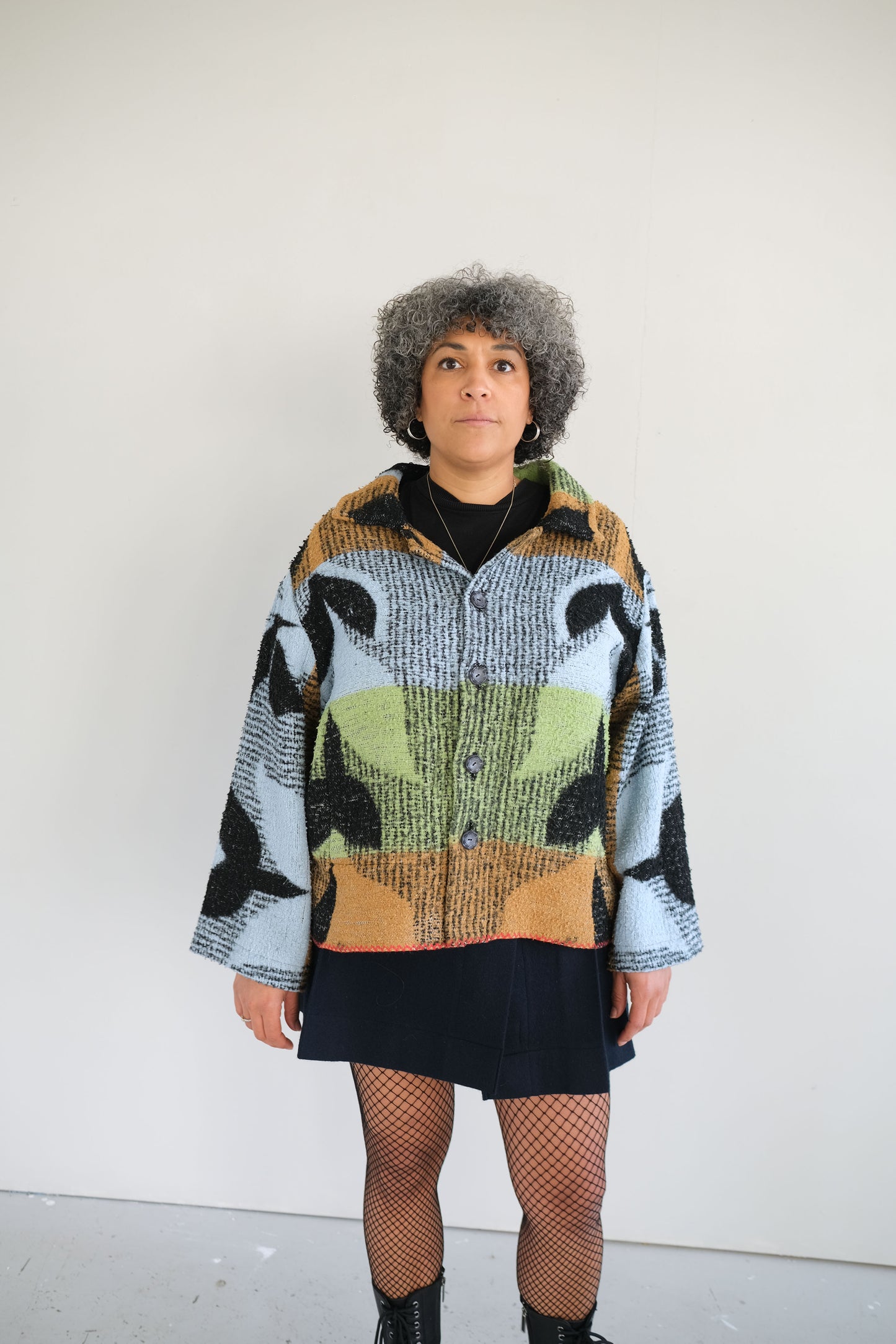Malus ~ Reworked Vintage Blanket Jacket - L/XL