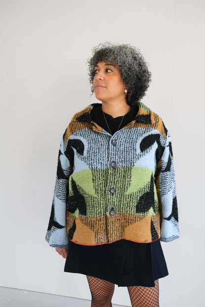 Malus ~ Reworked Vintage Blanket Jacket - L/XL