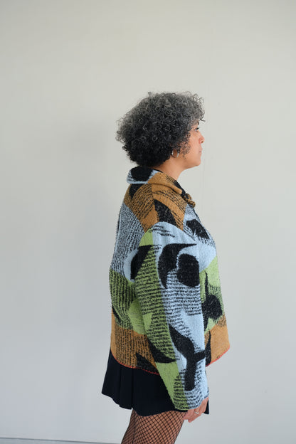 Malus ~ Reworked Vintage Blanket Jacket - L/XL