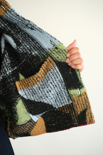 Malus ~ Reworked Vintage Blanket Jacket - L/XL