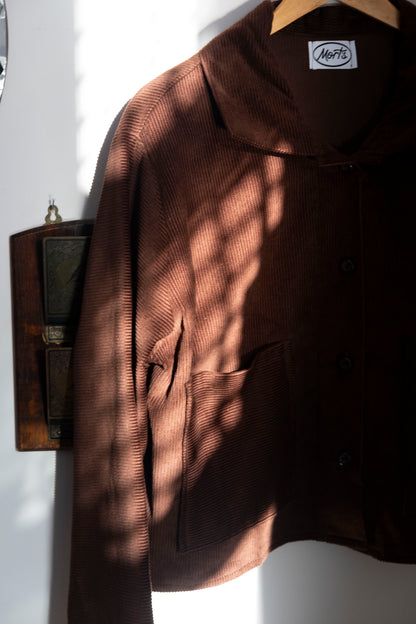 Margo ~ Reworked Brown Corduroy Jacket - S/M