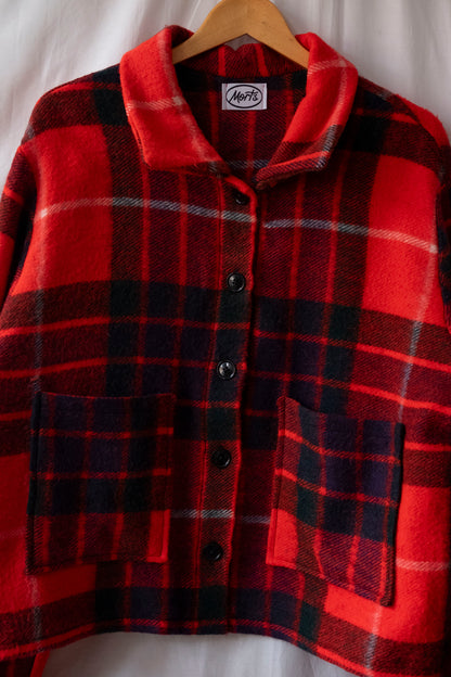 Martha ~ Reworked Cropped Blanket Jacket - XL