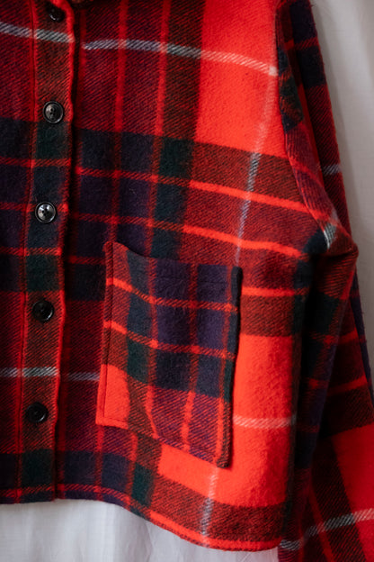 Martha ~ Reworked Cropped Blanket Jacket - XL