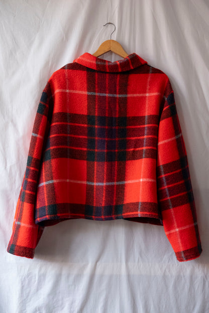 Martha ~ Reworked Cropped Blanket Jacket - XL