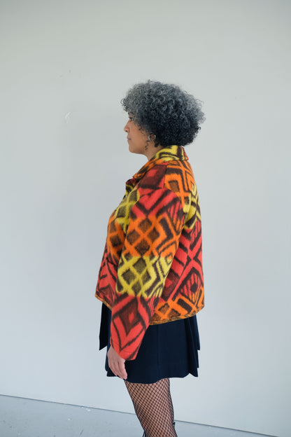 Nyssa ~ Reworked Vintage Blanket Jacket - M/L