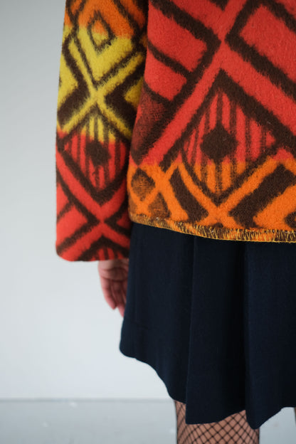 Nyssa ~ Reworked Vintage Blanket Jacket - M/L