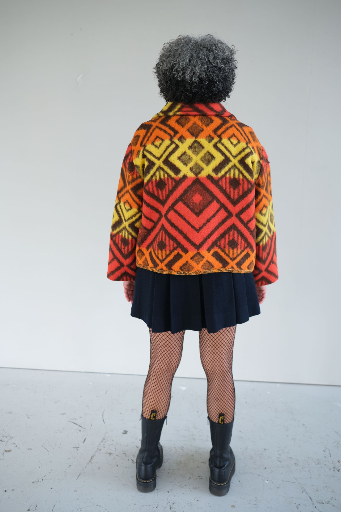 Nyssa ~ Reworked Vintage Blanket Jacket - M/L